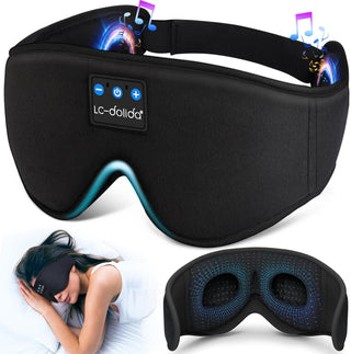 3D Bluetooth Sleep Mask Headphones – Ultra‑Thin Wireless Eye Mask for Side Sleepers - KickAssAndHaveALife