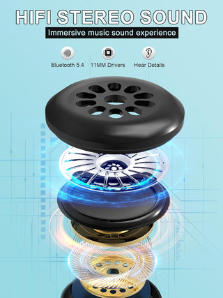 3D Bluetooth Sleep Mask Headphones – Ultra‑Thin Wireless Eye Mask for Side Sleepers - KickAssAndHaveALife