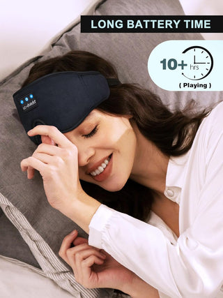 3D Bluetooth Sleep Mask Headphones – Ultra‑Thin Wireless Eye Mask for Side Sleepers - KickAssAndHaveALife