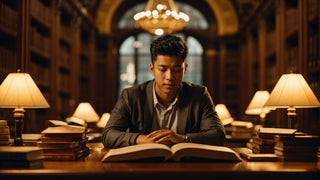A young man delving into a learning experience to plan his future using the Twenty Years Toolbox.