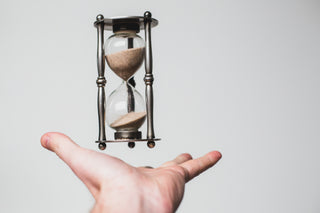 An hour glass representing the importance of time and reminding us to use the Time Toolbox.