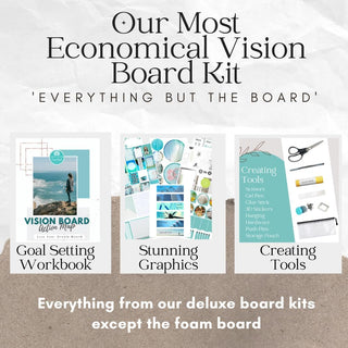 The Ultimate Vision Board Kit with Goal Setting Workbook. - KickAssAndHaveALife