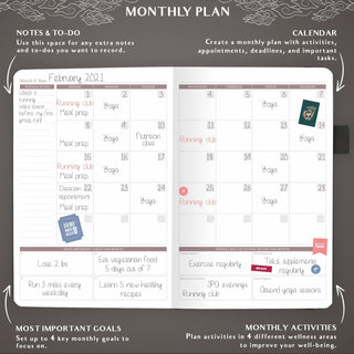 Elevate Your Well-being with the Legend Wellness Planner & Food Journal - KickAssAndHaveALife