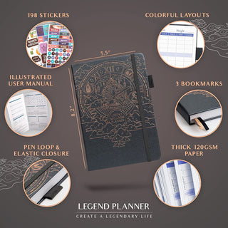 Elevate Your Well-being with the Legend Wellness Planner & Food Journal - KickAssAndHaveALife