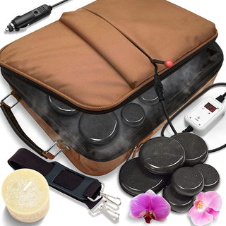 Soothing Massage Stone Warmer Set - KickAssAndHaveALife