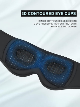 3D Bluetooth Sleep Mask Headphones – Ultra‑Thin Wireless Eye Mask for Side Sleepers - KickAssAndHaveALife