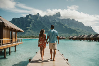 Vacation Toolbox - A couple enjoys their vacation in Bora Bora.