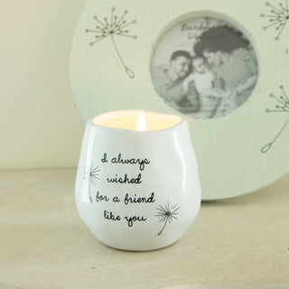 Dandelion Always Wished for a Friend like You Ceramic Soy Candle - KickAssAndHaveALife