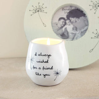 Dandelion Always Wished for a Friend like You Ceramic Soy Candle - KickAssAndHaveALife