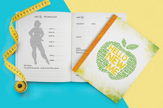 Hello New Me: a Daily Food and Exercise Journal to Help You Become the Best Version of Yourself, (90 Days Meal and Activity Tracker) - KickAssAndHaveALife
